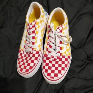 Colorful Checkered Kids Sneakers
